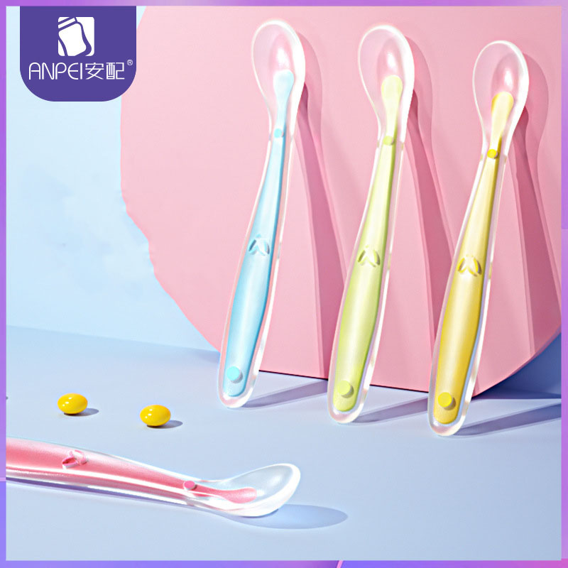 Baby Rice Food - Silicone spoon/newborn baby food spoon/water feeding