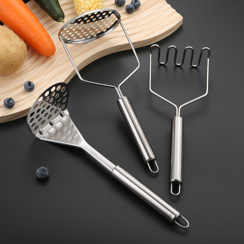 Baby Food Vegetables - Stainless Steel Potato Masher Manual Fruit