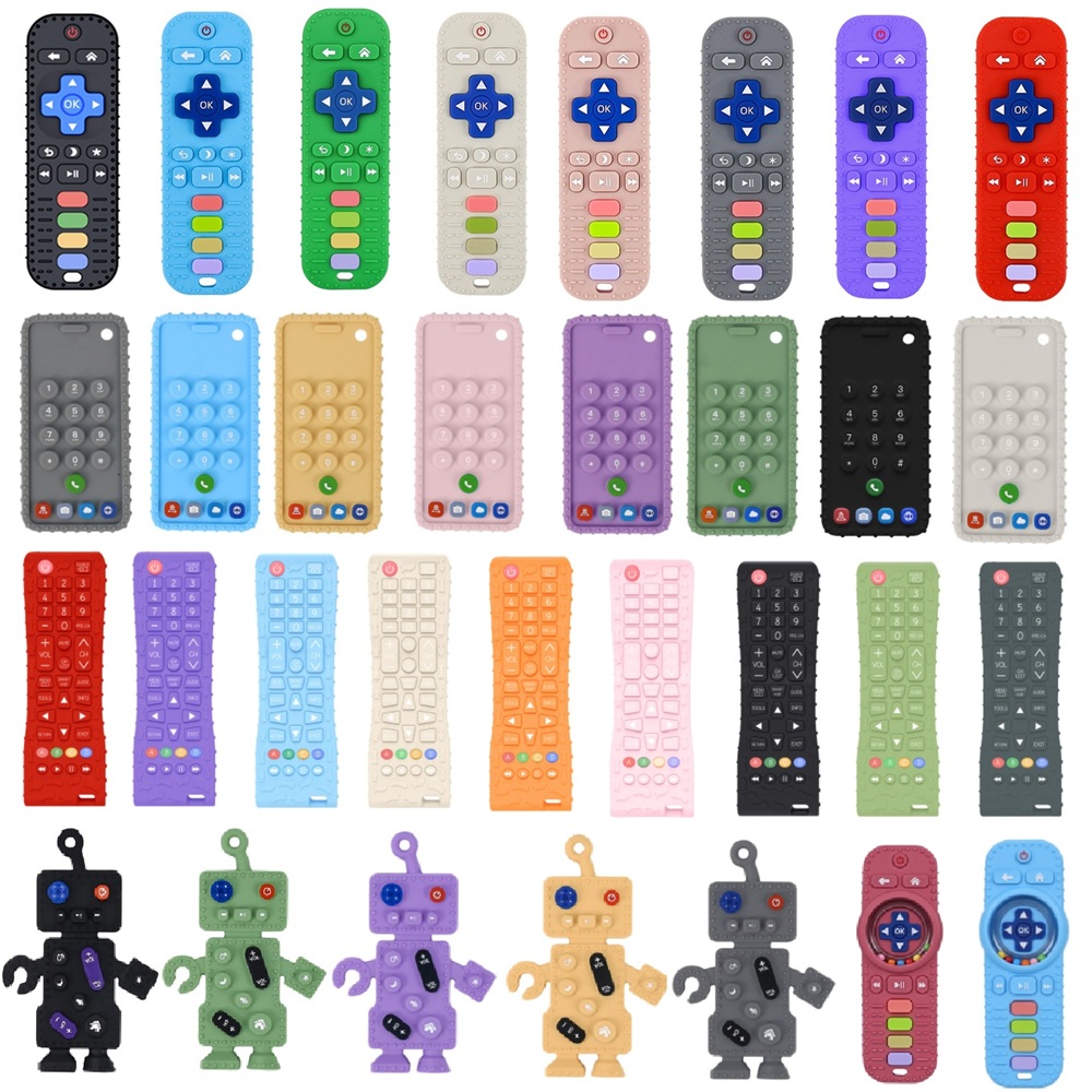 Baby Food Teether - 40 Styles Silicone Simulation TV Remote
