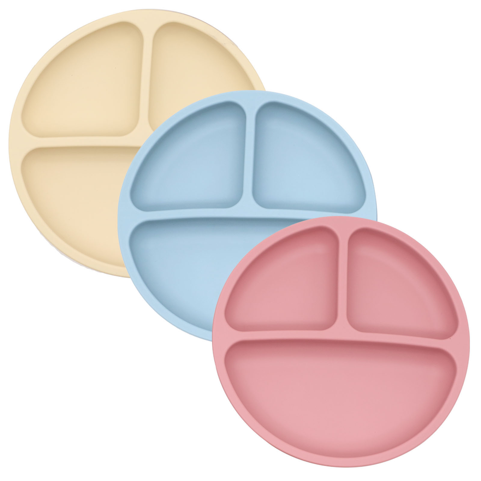 Baby Food Dinner - Food grade silicone split plate with