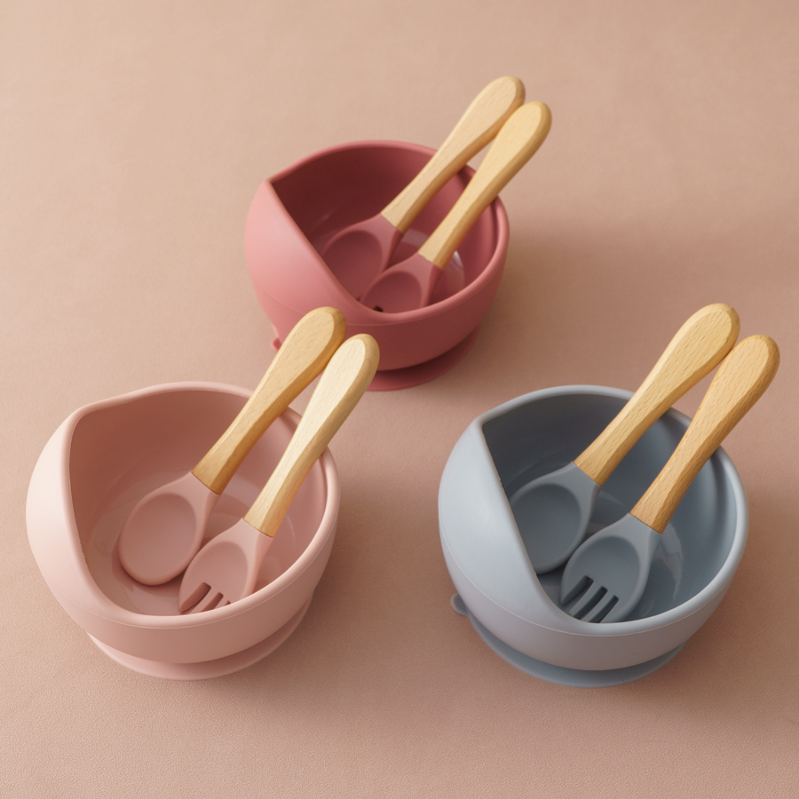 3PCS Baby Silicone Dinner Set  - Baby Food Dinner ulasan dan harga