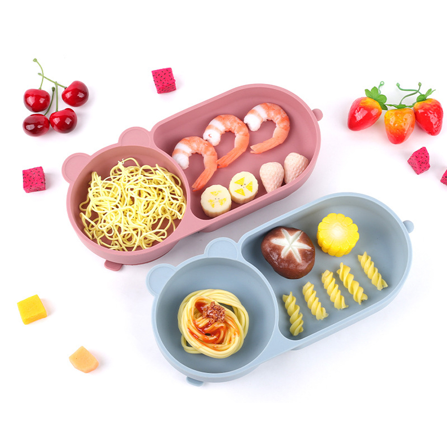 Baby Silicone Suction Cup Bowl - Baby Food Dinner ulasan dan harga