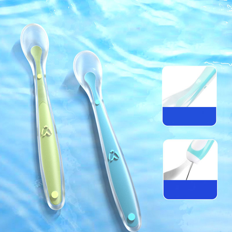 Silicone spoon/newborn baby fo - Baby Rice Food ulasan dan harga