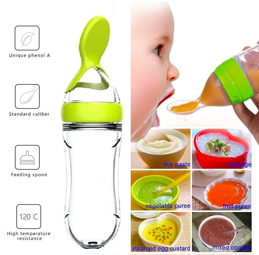 Squeezing Feeding Bottle Cup S - Baby Rice Food ulasan dan harga