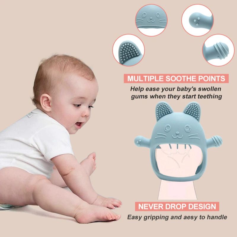 1PC Baby Silicone Teethers Glo - Baby Food Teether ulasan dan harga