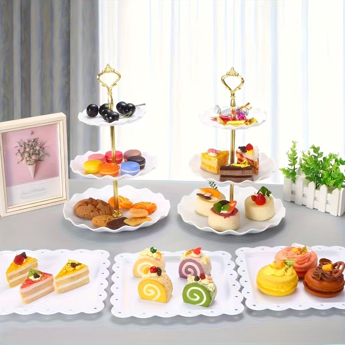 1/3/4/5PCS Decorative Food Tra - Baby Food Dinner ulasan dan harga