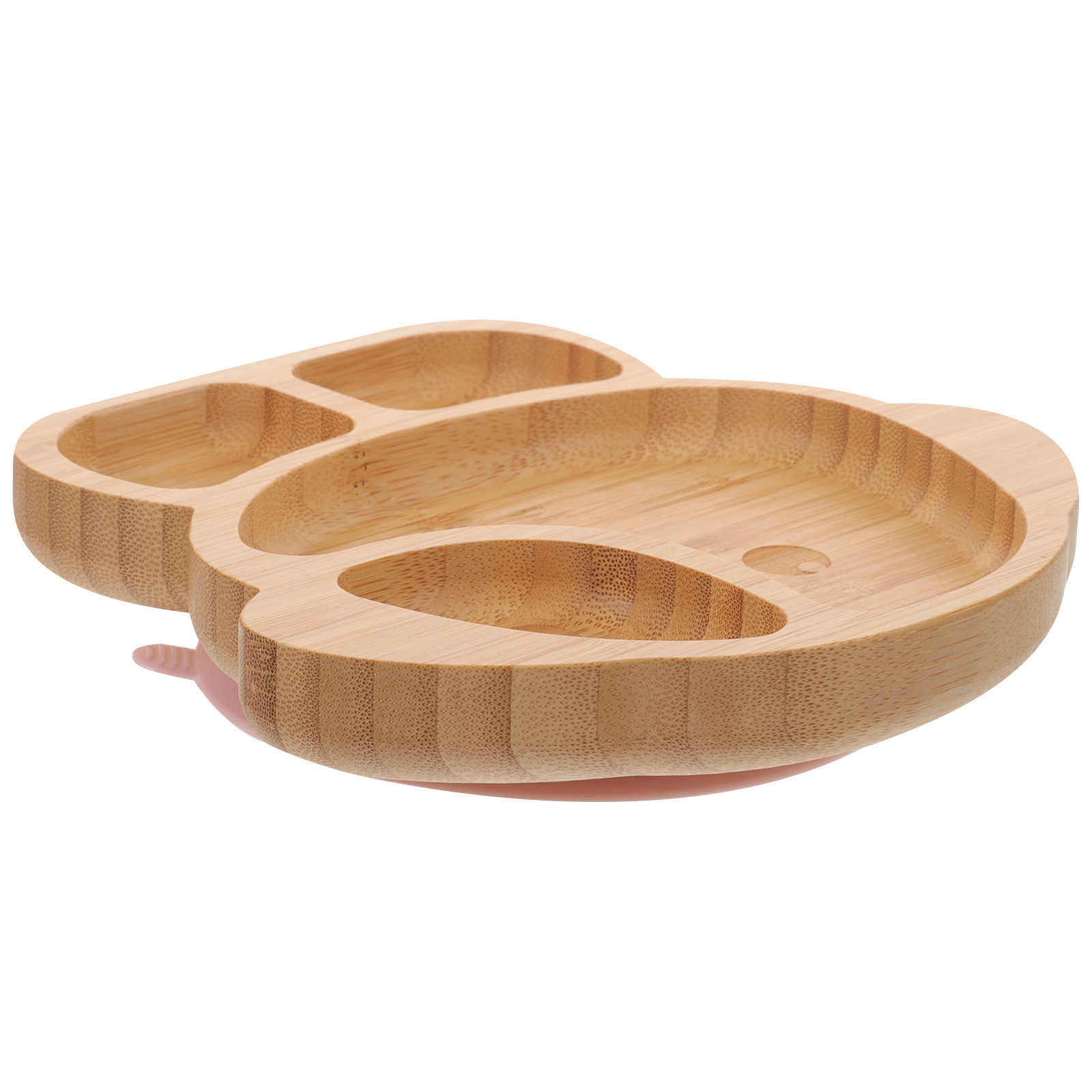 Divided Plate Wood Baby Food T - Baby Food Dinner ulasan dan harga