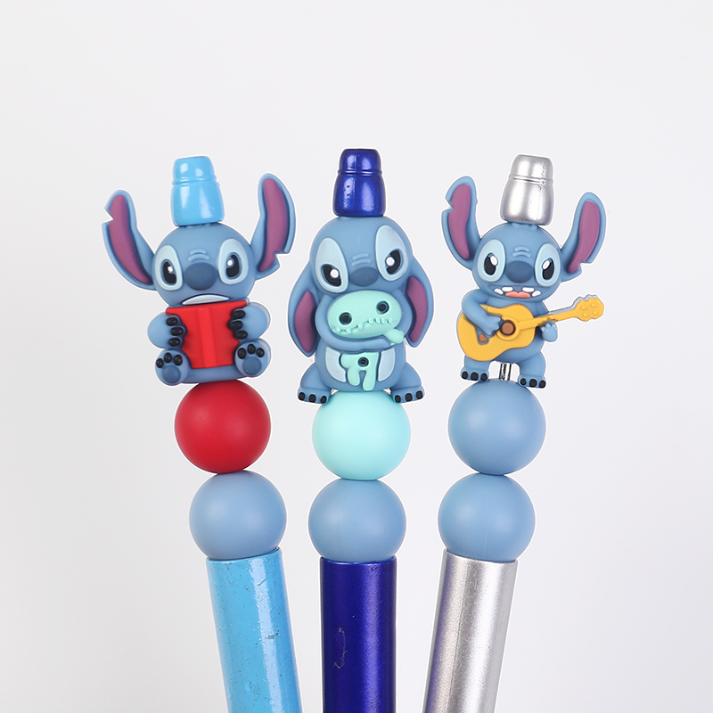 5pcs stitch 3D focal silicone  - Baby Food Teether ulasan dan harga