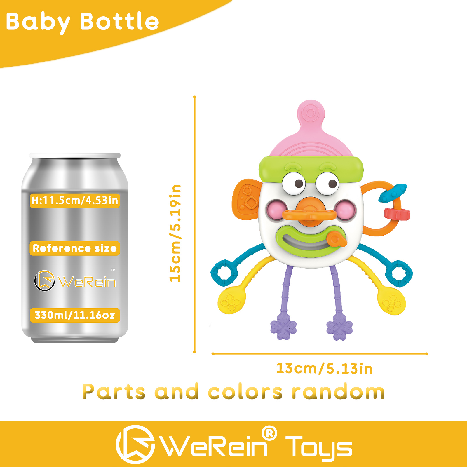 Cute Bottle Shaped Pull-out To - Baby Food Teether ulasan dan harga