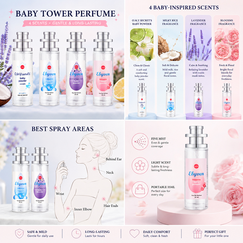 2pcs 35ml Baby Powder Perfume  - Baby Rice Food ulasan dan harga