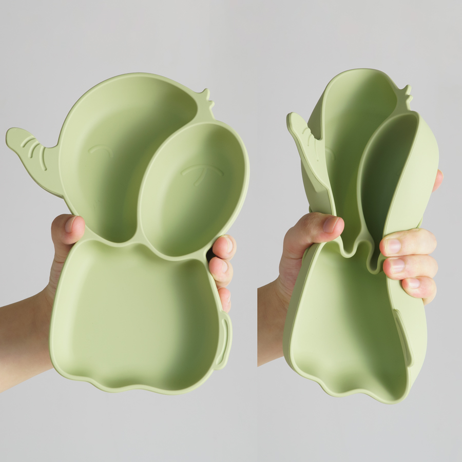 1PCS Baby Silicone Dining Dish - Baby Food Dinner ulasan dan harga