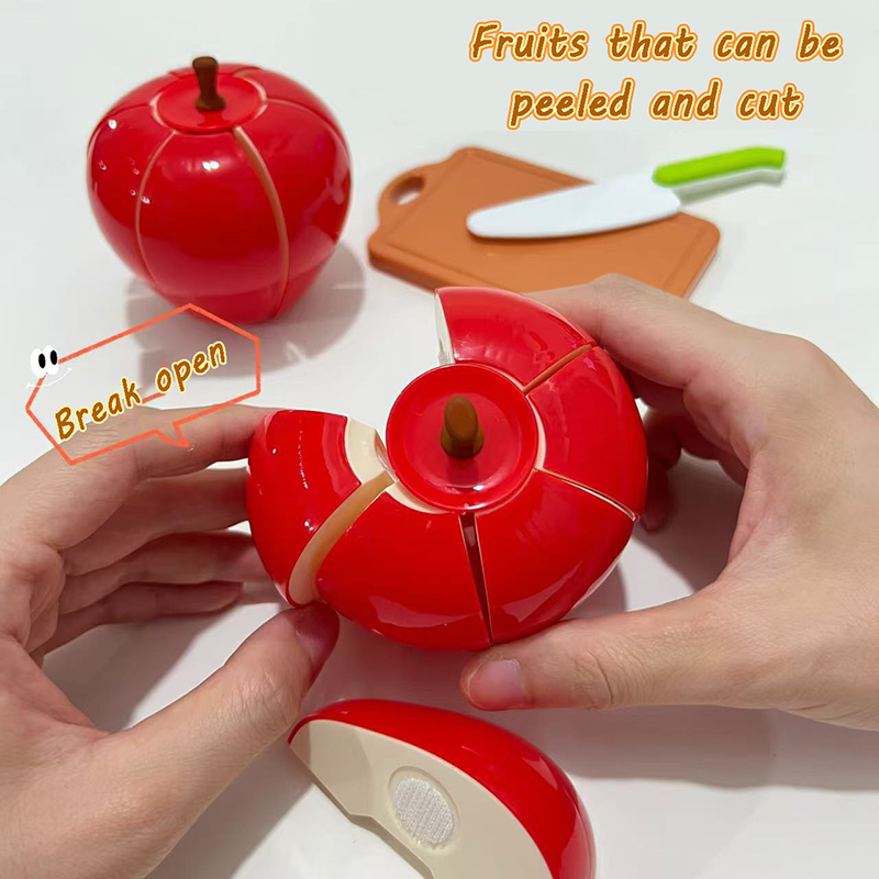 Kid Cutting Fruit Kitchen Toy  - Baby Food Apple ulasan dan harga