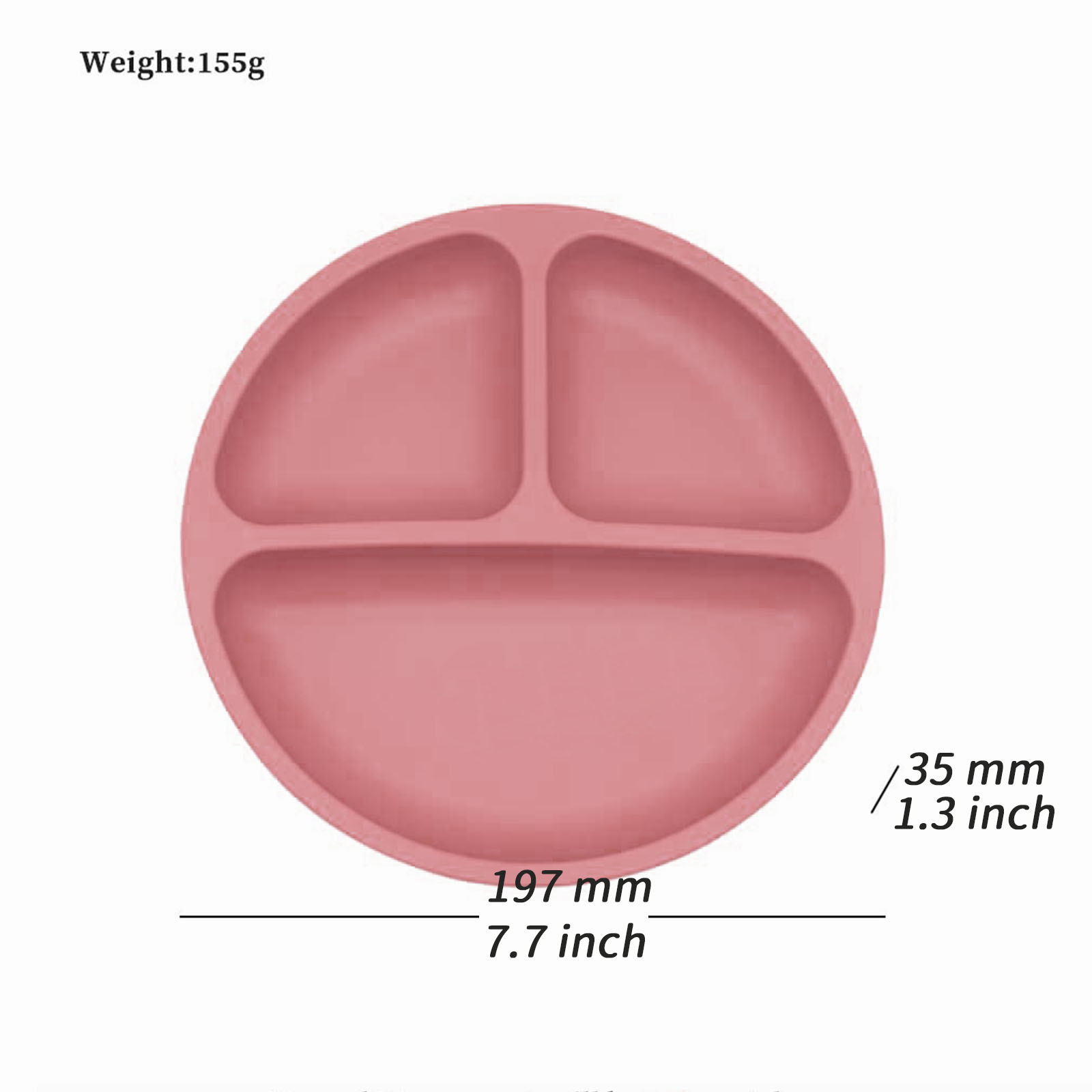 Food grade silicone split plat - Baby Food Dinner ulasan dan harga