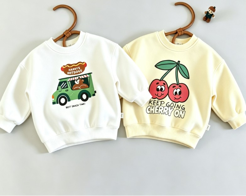 Small Child Crewneck Sweatshir - Baby Food Apple ulasan dan harga
