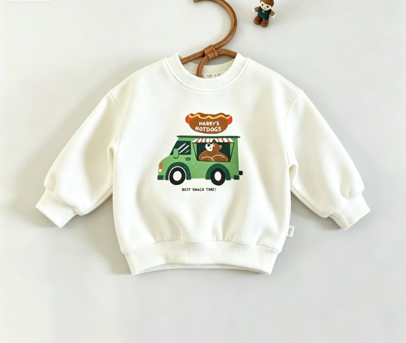 Small Child Crewneck Sweatshir - Baby Food Apple ulasan dan harga