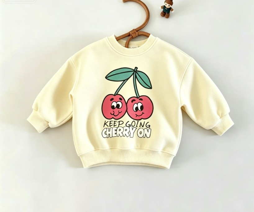 Small Child Crewneck Sweatshir - Baby Food Apple ulasan dan harga